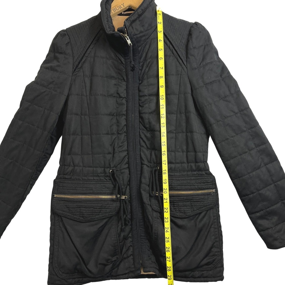 Wilfred Black Quilted Drawstring Waist Jacket Womens Size 6 Six - Picture 9 of 9